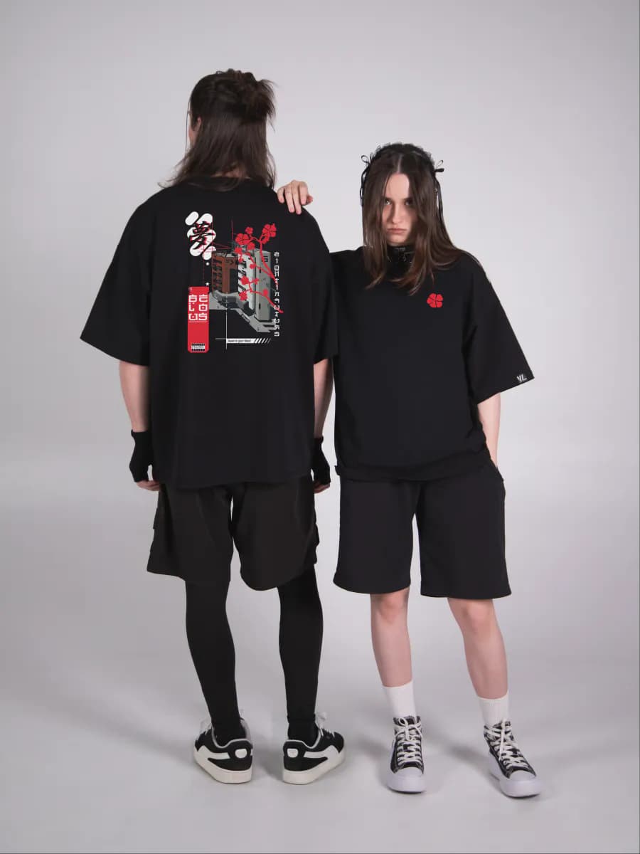 Футболка оверсайз с принтом Japan Aesthetic